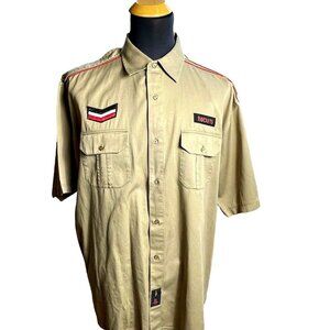 VINTAGE NBA Houston Rockets Button front Shirt 2 chest pockets 3XL